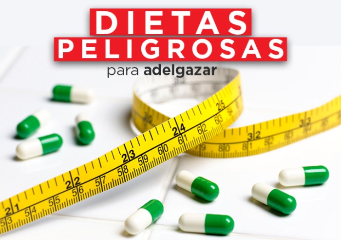 Dietas peligrosas para tu organismo