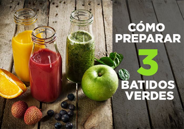 3 batidos verdes y cómo prepararlos